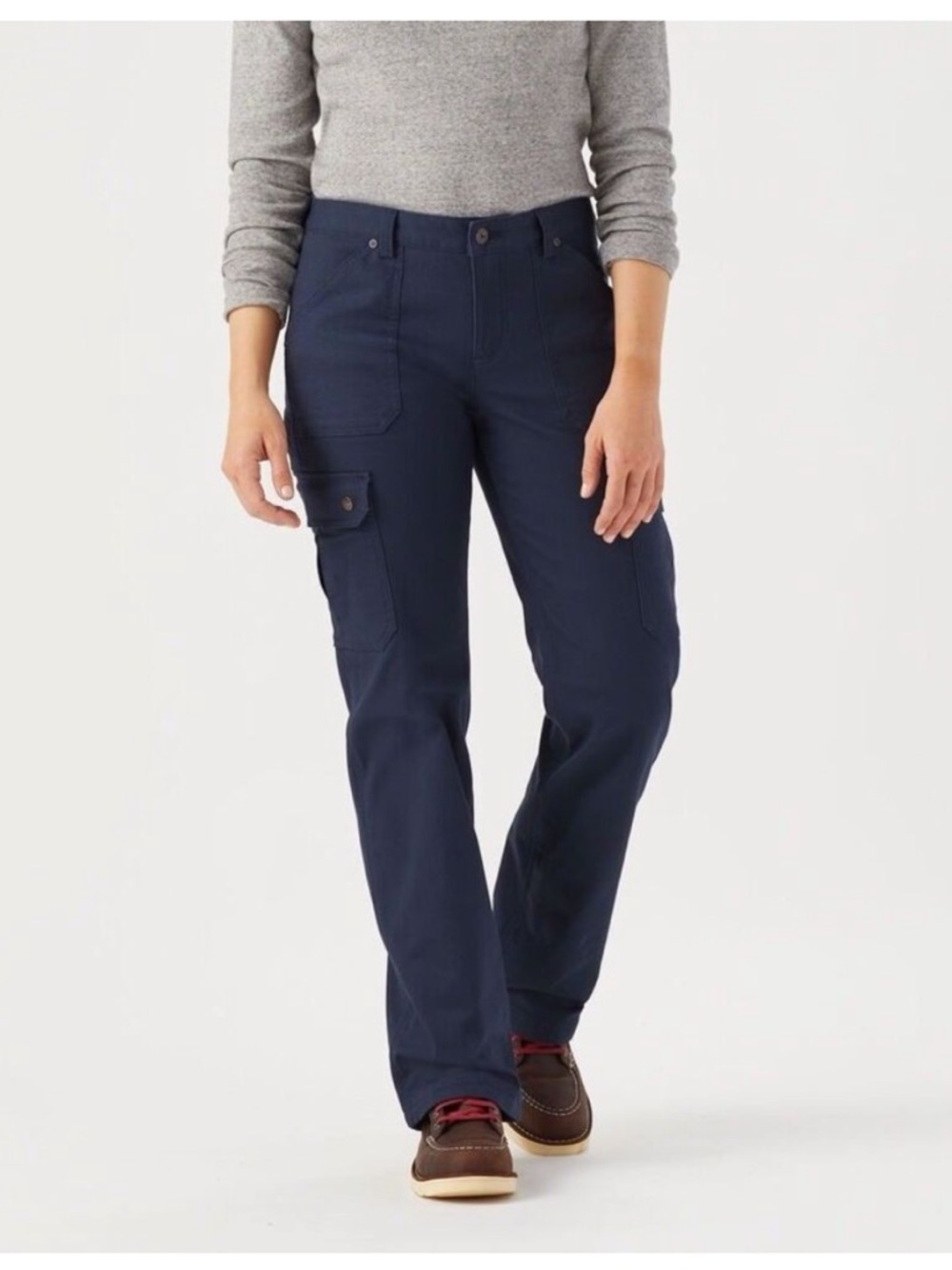 Duluth Curvesetter Waistband Slim Leg Fire Hose Cargo Jeans 2 X 31
